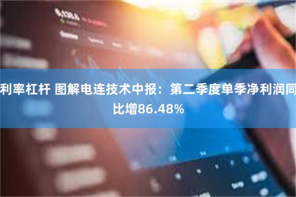 利率杠杆 图解电连技术中报：第二季度单季净利润同比增86.48%