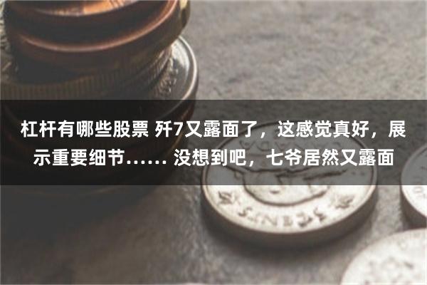 杠杆有哪些股票 歼7又露面了，这感觉真好，展示重要细节…… 没想到吧，七爷居然又露面