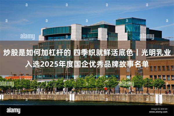 炒股是如何加杠杆的 四季织就鲜活底色丨光明乳业入选2025年度国企优秀品牌故事名单